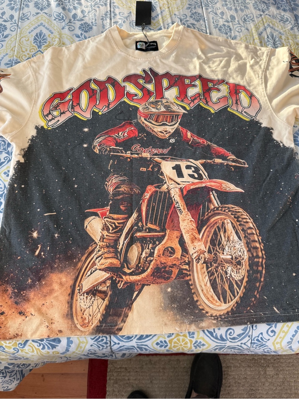 Godspeed Motocross Bone Men’s Long Sleeve T Shirt